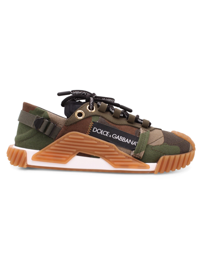 Shop Dolce & Gabbana Ns1 Camouflage Patchwork Sneakers