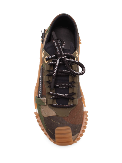 Shop Dolce & Gabbana Ns1 Camouflage Patchwork Sneakers