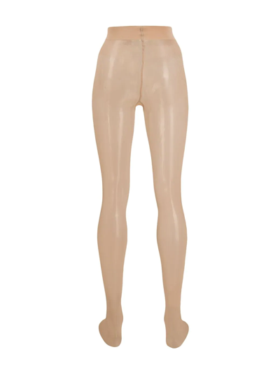 Shop Wolford Satin 20 Comfort Tights In Neutrals