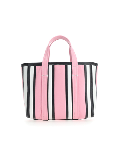 Shop Balenciaga Satchel & Cross Body In Candy Pink/black