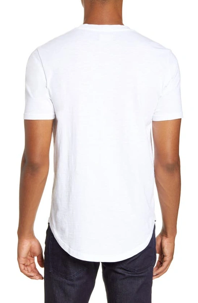 Shop Goodlife Scallop Slub Crewneck T-shirt In White