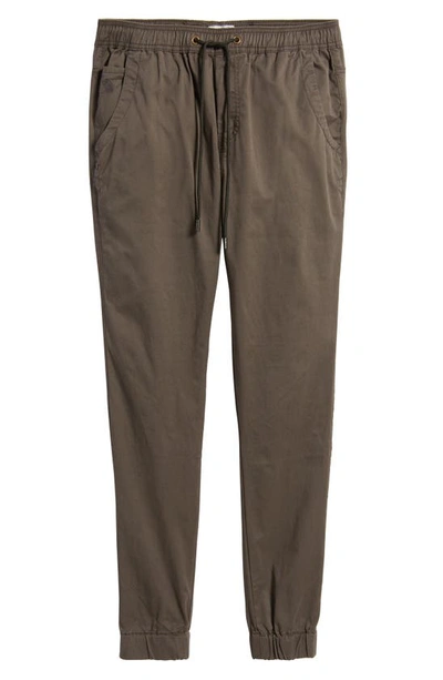Kuwalla Midweight Stretch Cotton Chino Joggers In Charcoal