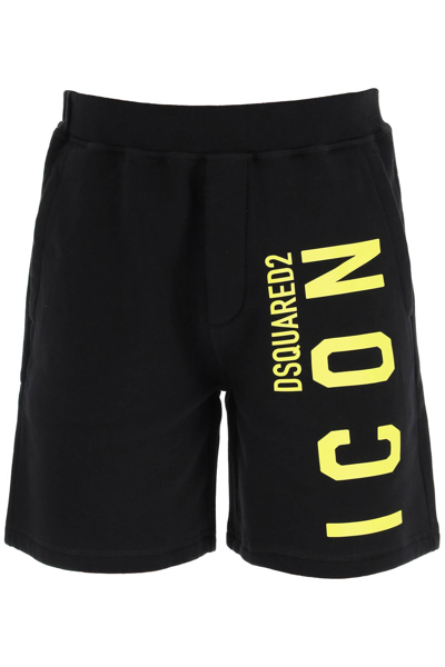 Shop Dsquared2 Icon Logo Sweatshorts In Mixed Colours