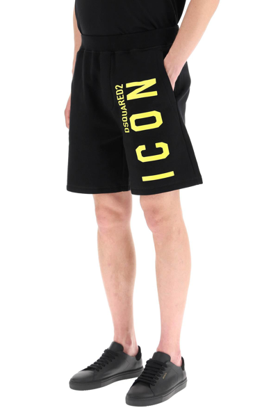 Shop Dsquared2 Icon Logo Sweatshorts In Mixed Colours