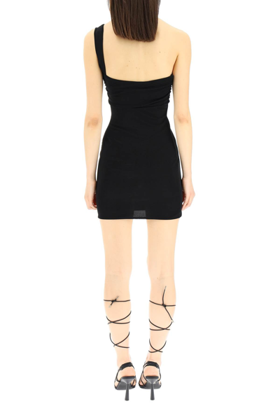 Shop Gauge81 'jinan' One-shoulder Mini Dress In Black