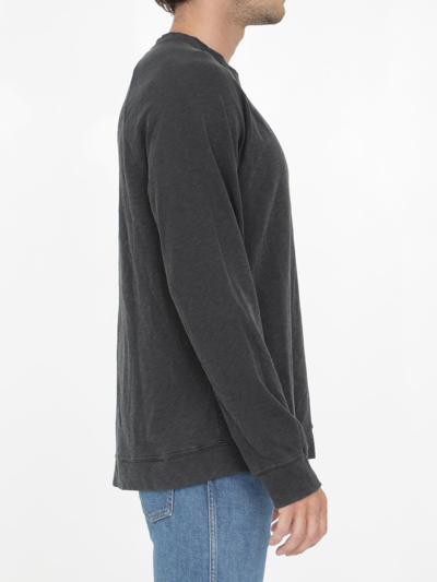 James Perse Crewneck Cotton Sweatshirt