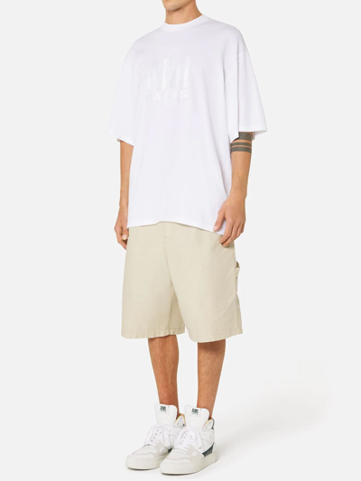 Shop Ami Alexandre Mattiussi White T-shirt With Logo