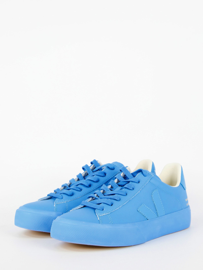 Shop Veja Light-blue Campo Sneakers In Light Blue