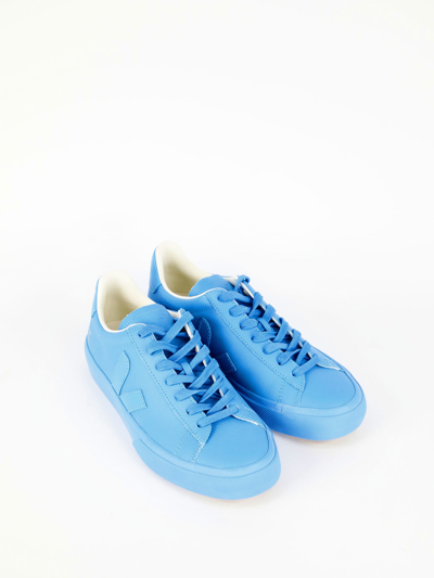 Shop Veja Light-blue Campo Sneakers In Light Blue