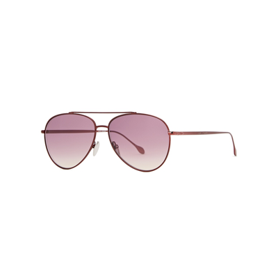 Shop Isabel Marant Purple Aviator-style Sunglasses In Pink