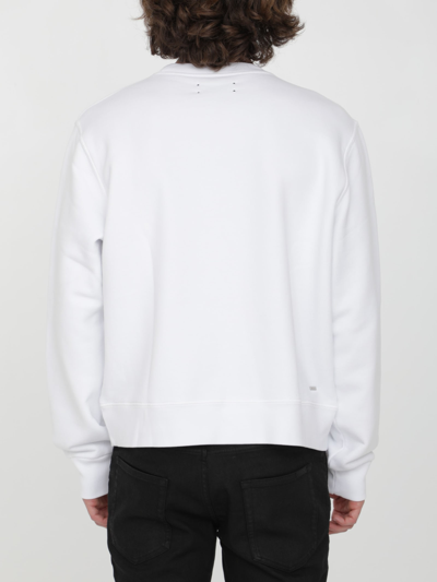 Shop Amiri White Sweatshirt With Logo