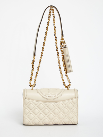 Shop Tory Burch Cream Small Fleming Bag