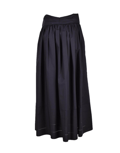 Shop Fabiana Filippi Womens Black Skirt