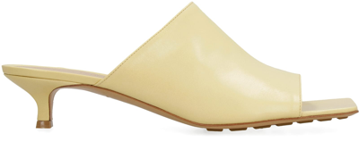 Shop Bottega Veneta Stretch Leather Mules In Yellow