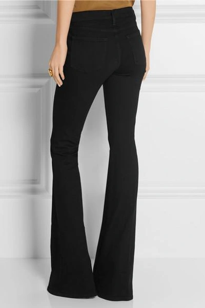 Frame Le Forever Karlie Flare High-rise Jeans In Black | ModeSens