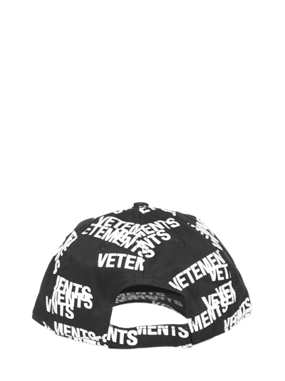 Shop Vetements Stamped Logo Hat In White