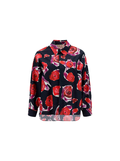 Shop Marni Shirt In Multi-colour