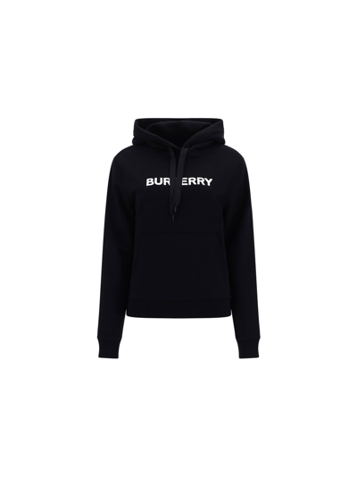 Shop Burberry Poulter Hoodie In Black/white