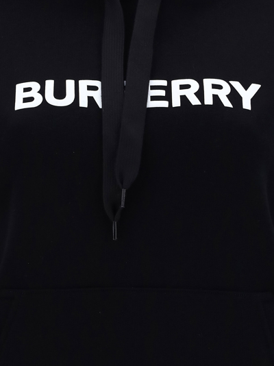 Shop Burberry Poulter Hoodie In Black/white