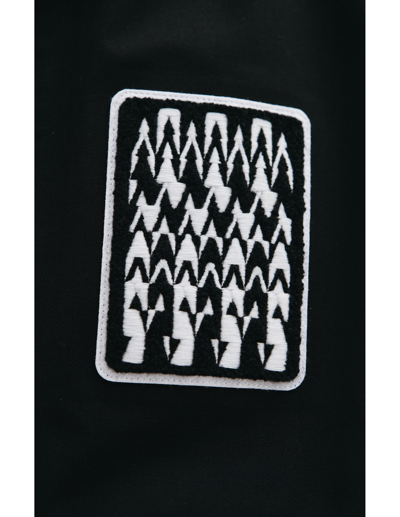 Shop Acronym Graphic Appliqué J94-vt  Jacket In Black