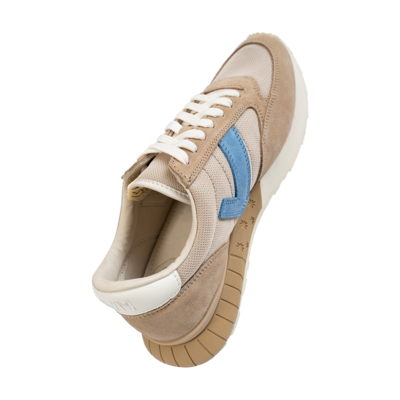 Shop Visvim Suede Dunand Trainer In Beige