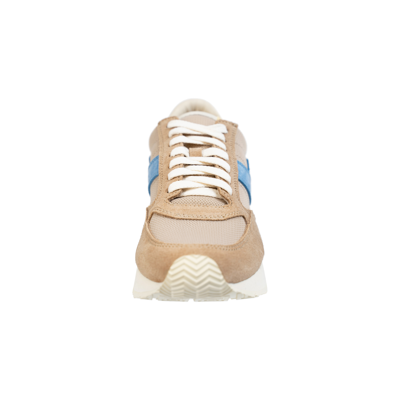 Shop Visvim Suede Dunand Trainer In Beige