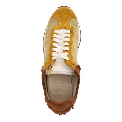Visvim Yellow & Brown Walpi Runner Sneakers In Brown