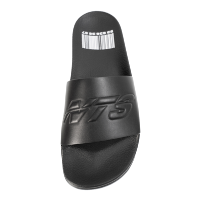 Shop Vtmnts Logo Rubber Pool Slides In Black