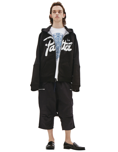 Junya Watanabe Zippered Hoodie In Black