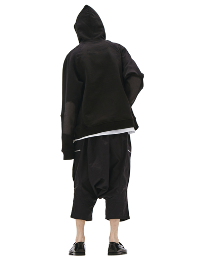 Junya Watanabe Zippered Hoodie In Black
