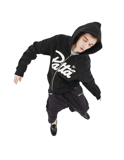 Junya Watanabe Zippered Hoodie In Black