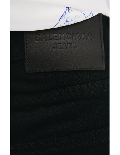 Shop Balenciaga Normal Fit Jeans In Black