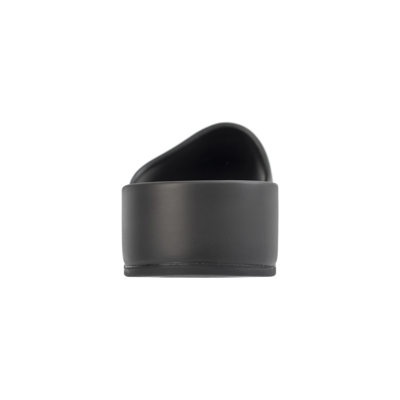 Balenciaga Womens Black Mono Platform Rubber Pool Slides 5 In Black