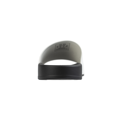 Balenciaga Sliders With Printed Logo In Black