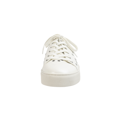 Shop Yohji Yamamoto Eyelets Sneakers In White