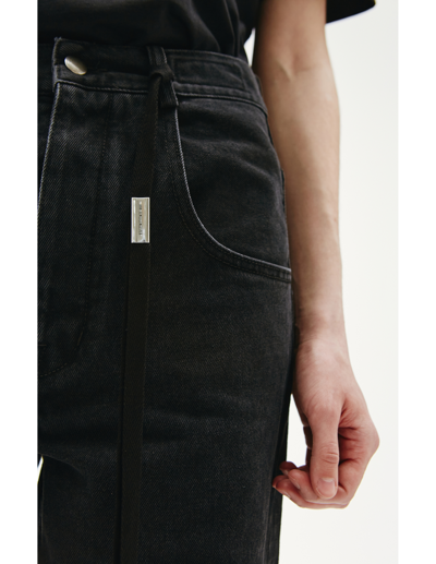 Ann Demeulemeester Black Polly 5 Pocket High-comfort Jeans In Grey