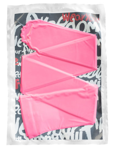 Shop Comme Des Garçons Pink Nylon Tights