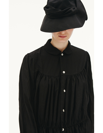 Shop Comme Des Garcons Cdg Black Polyester Midi Dress