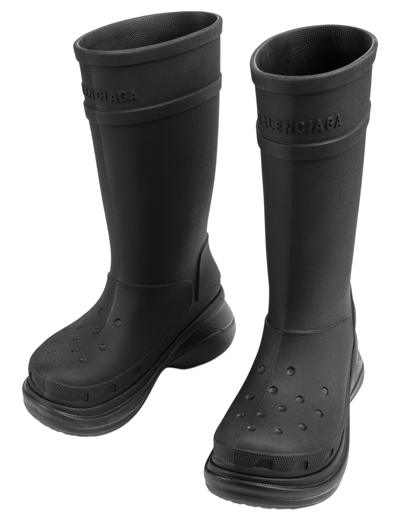 Shop Balenciaga X Crocs Boot In Black