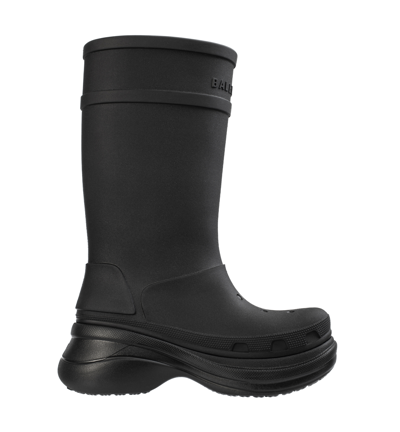 Shop Balenciaga X Crocs Boot In Black