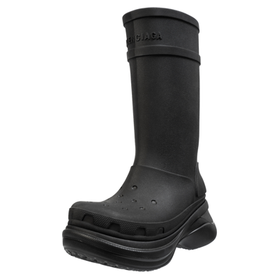 Shop Balenciaga X Crocs Boot In Black