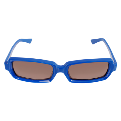 Shop Undercover Sunglasses With Rectangular Frames In Blue