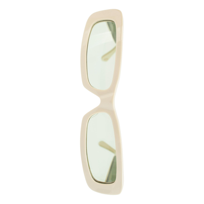 Shop Undercover Sunglasses With Rectangular Frames In Beige