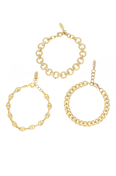 Shop Ettika Might & Chain 18kt Gold Plated Bracelet Set