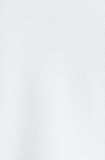 Shop Burberry Eddie Tb Monogram Motif Cotton Piqué Polo In White