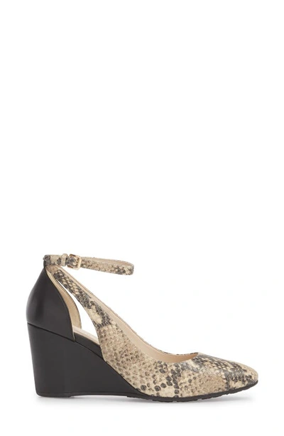 Shop Cole Haan Lacey Cutout Wedge Pump In Snake Print Leather