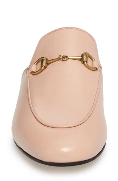 Shop Gucci Princetown Loafer Mule In Light Pink Leather