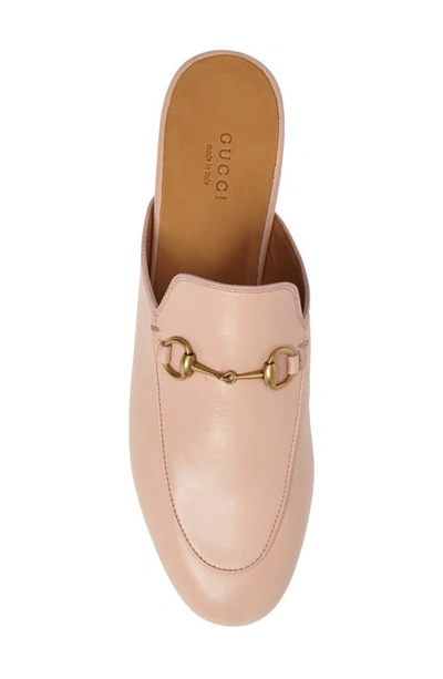 Shop Gucci Princetown Loafer Mule In Light Pink Leather