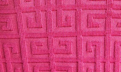Givenchy Monogram All Over Knit Sweater In Fuchsia