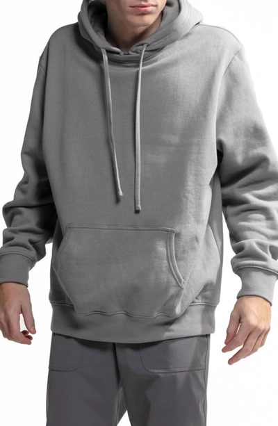 Shop D.rt Holla Convertible Logo Hoodie In Grey